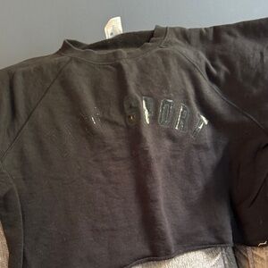 PINK Victoria's Secret Black Sport Pullover